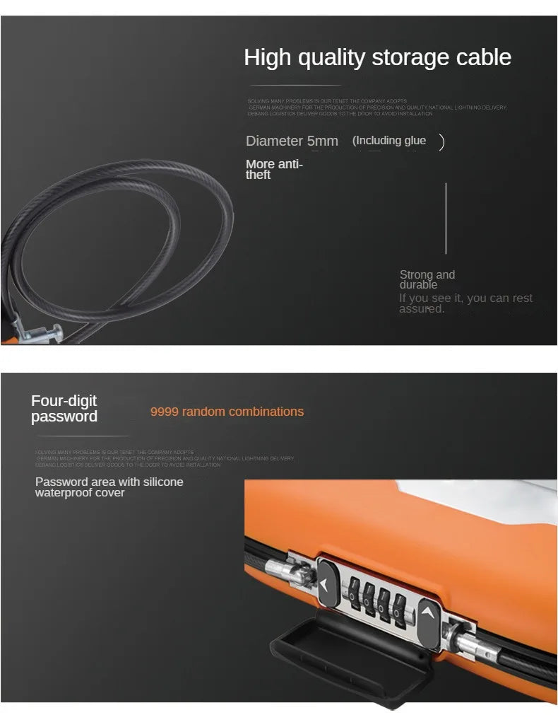 Portable Lock Box with Custom Combination - Small Safe
